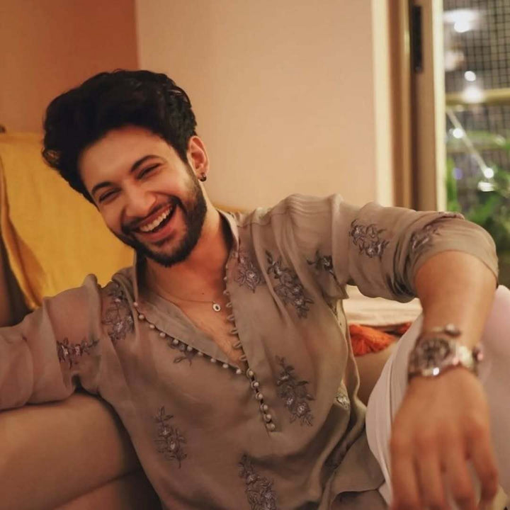 Moss Chanderi handloom Power Paisley Kurta Set