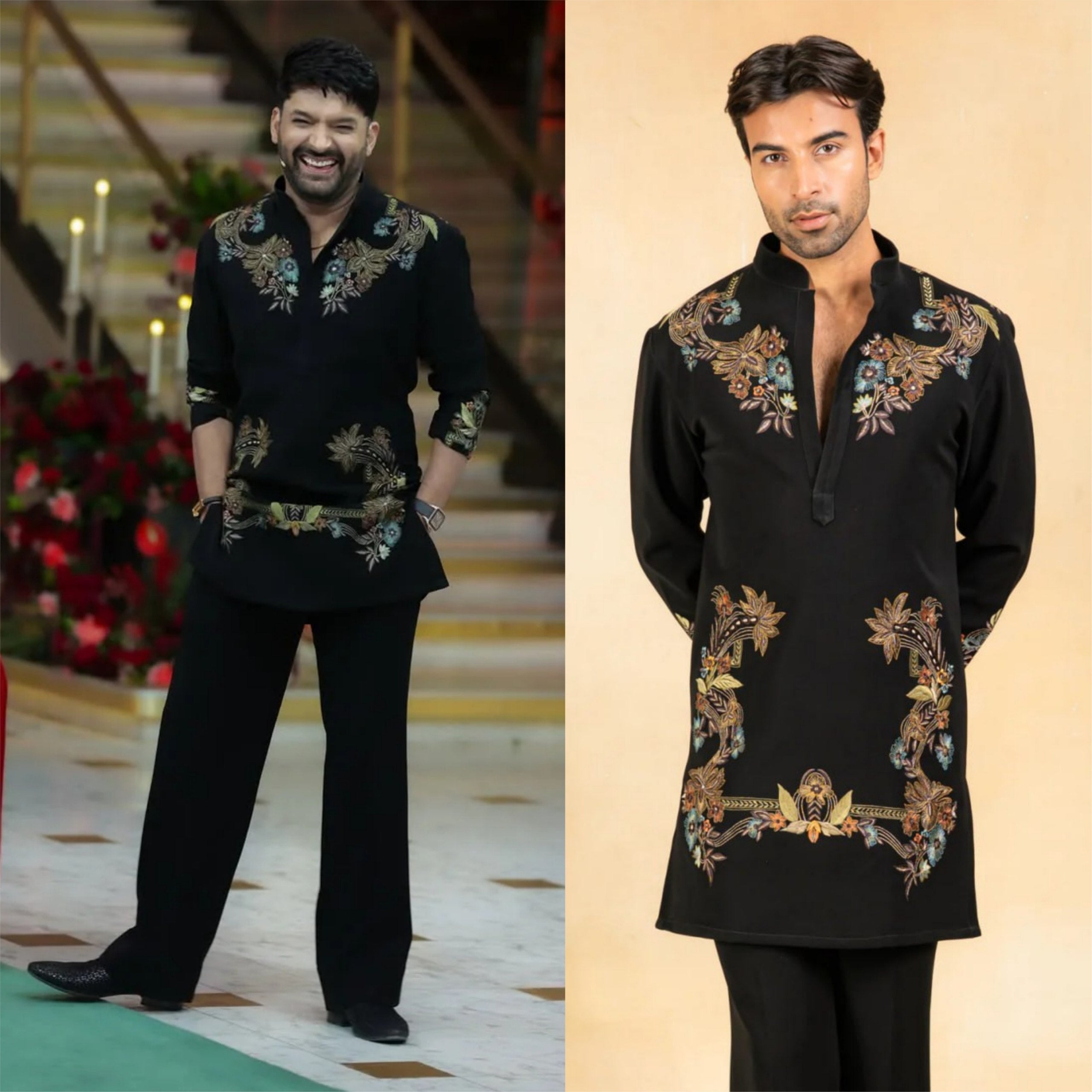 Kapil Sharma Signature Kurta pajama with Embroidery